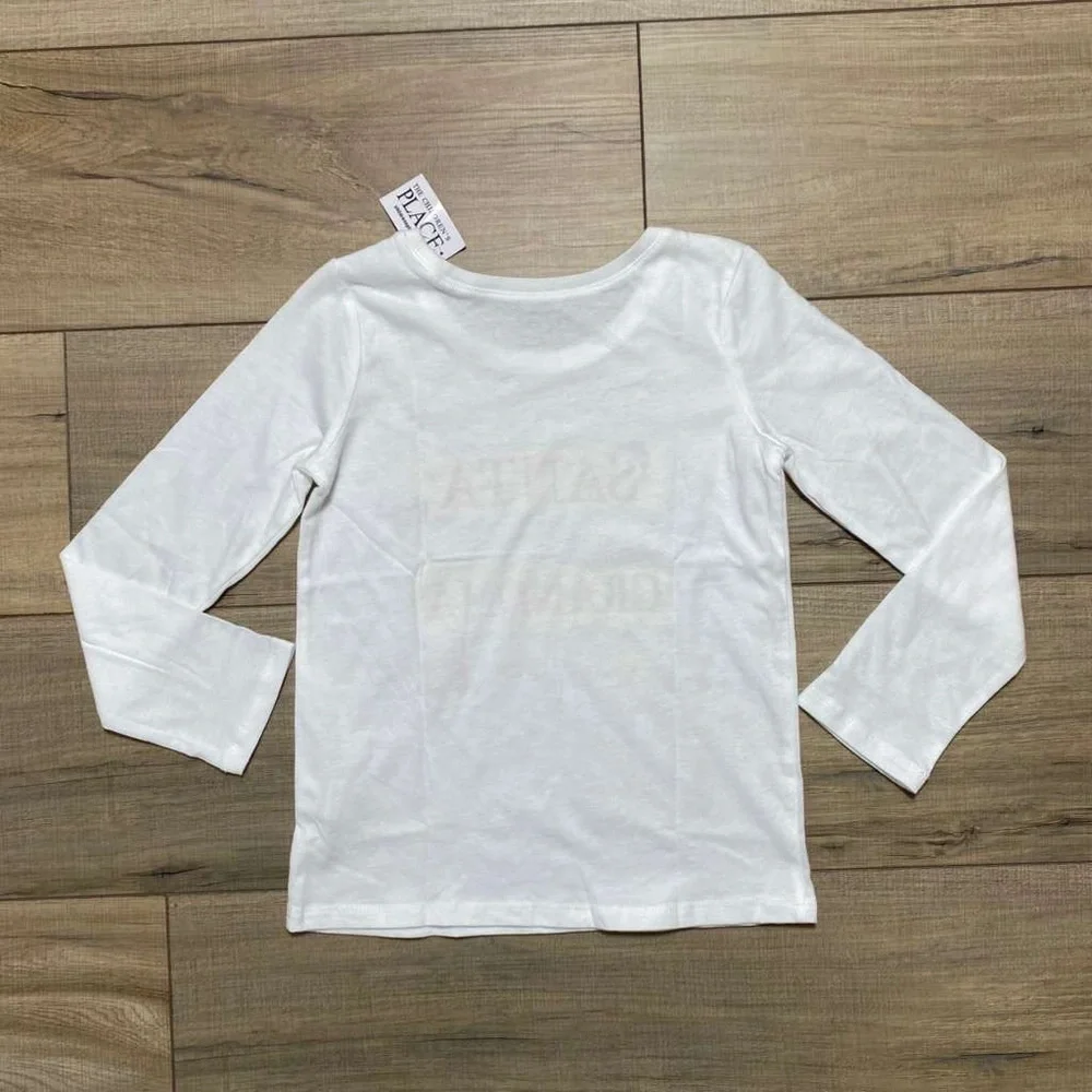 The Childrens Place Girls Christmas What Santa‎ Won’t Bring Grandma Will Tee 5T
